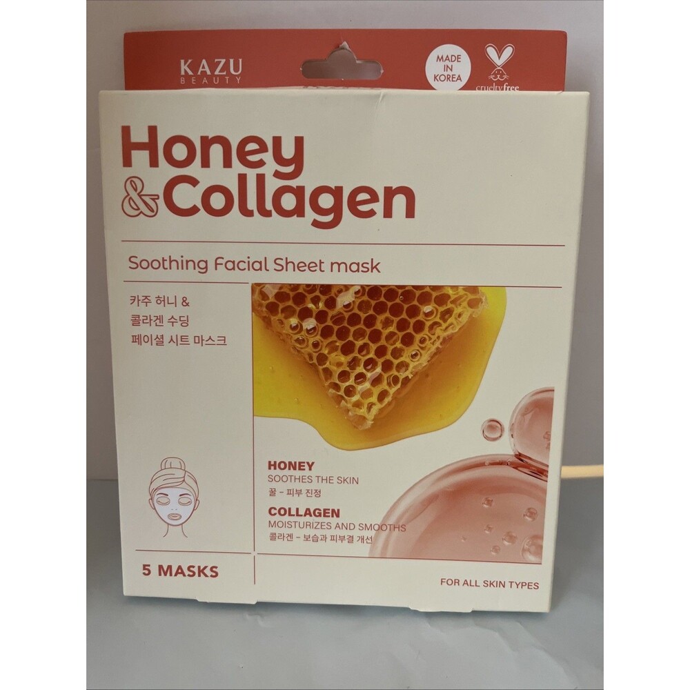 Honey & Collagen Soothing Facial Sheet Mask – Made In Korea